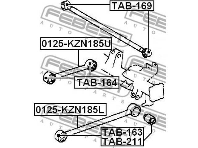 Сайлентблок подвески KIA SORENTO (XM) / KIA MAGENTIS (MG) 1995-2020 г.