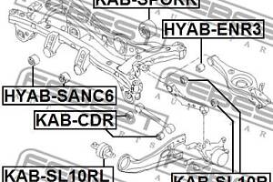 Сайлентблок подвески KIA SPORTAGE (SL) / HYUNDAI TUCSON (JM) 2004-2020 г.