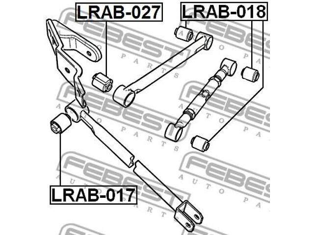 Сайлентблок подвески LAND ROVER FREELANDER (L314) 1998-2006 г.