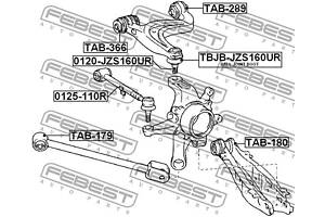 Сайлентблок подвески LEXUS IS (_E2_) / LEXUS GS (_S16_) 1997-2013 г.