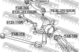 Сайлентблок подвески LEXUS IS (_E2_) / LEXUS GS (_S16_) 1997-2013 г.