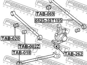 Сайлентблок подвески LEXUS RX (MCU15) / TOYOTA CAMRY (_V2_) 1987-2003 г.