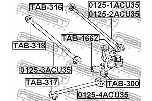 Сайлентблок подвески LEXUS RX (_U3_) / TOYOTA CAMRY (_V2_) 1991-2018 г.