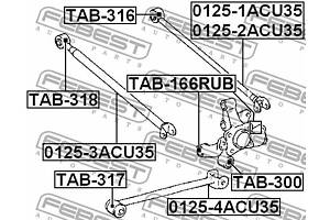 Сайлентблок подвески LEXUS RX (_U3_) / TOYOTA CAMRY (_V2_) 1993-2012 г.