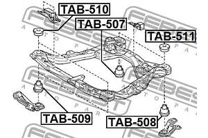 Сайлентблок подвески LEXUS RX (_U3_) / TOYOTA CAMRY (_V3_) 1996-2015 г.