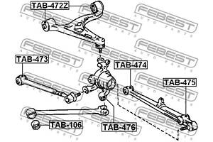 Сайлентблок подвески LEXUS SC (_ZZ3_) / LEXUS GS (JZS147_) 1990-2002 г.