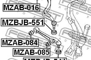 Сайлентблок подвески MAZDA 6 (GY) 2002-2008 г.