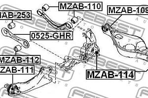 Сайлентблок подвески MAZDA 6 (GY) 2002-2013 г.