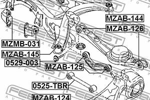 Сайлентблок подвески MAZDA CX-9 (TB) 2006-2016 г.