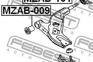 Сайлентблок подвески MAZDA MX-3 (EC) / MAZDA 323 S (BA) 1991-2003 г.