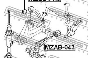 Сайлентблок подвески MAZDA XEDOS 9 (TA) 1993-2002 г.