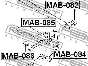 Сайлентблок подвески MITSUBISHI PAJERO PININ (H6_W, H7_W) 1999-2007 г.