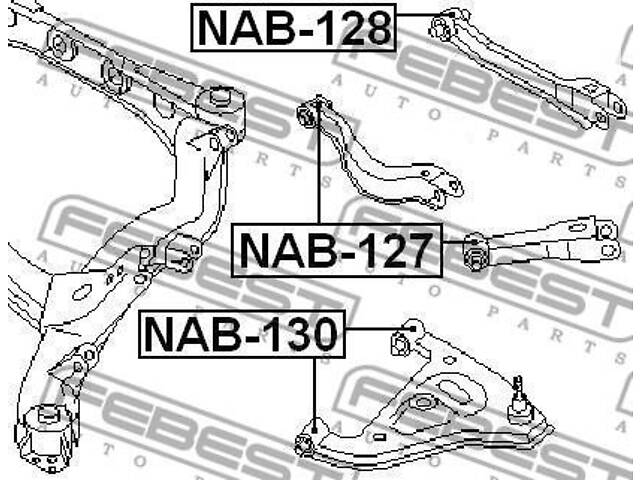 Сайлентблок подвески NISSAN 180SX (S13) / NISSAN 200SX (S14) 1988-2008 г.