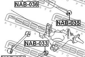 Сайлентблок подвески NISSAN MICRA (K11) 1992-2007 г.