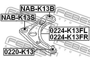 Сайлентблок подвески NISSAN NOTE (E12) / NISSAN KICKS (P15_) 2009-2017 г.