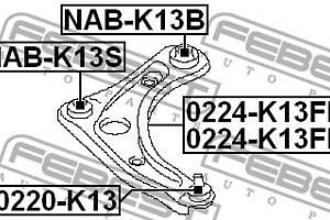 Сайлентблок подвески NISSAN NOTE (E12) / NISSAN KICKS (P15_) 2009-2017 г.