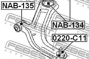 Сайлентблок подвески NISSAN NV200 / NISSAN AD (Y12) 2002-2014 г.