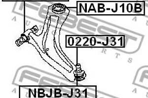 Сайлентблок подвески NISSAN NV200 / RENAULT MEGANE 2001-2021 г.