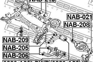 Сайлентблок подвески NISSAN TITAN (A60) / NISSAN ARMADA (TA60) 2003-2015 г.