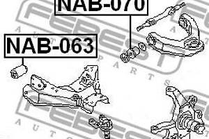 Сайлентблок подвески NISSAN URVAN (E24) / NISSAN NAVARA (D21) 1980-2010 г.