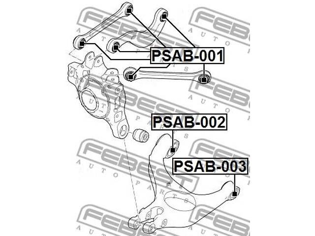 Сайлентблок подвески PORSCHE PANAMERA (970) 2009-2017 г.