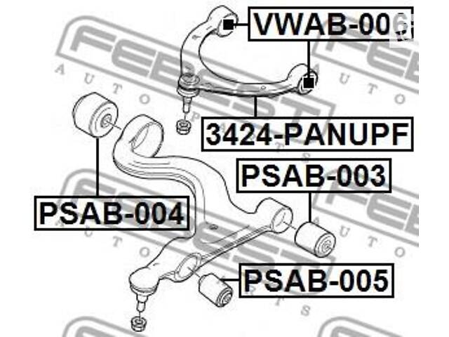 Сайлентблок подвески PORSCHE PANAMERA (970) 2009-2017 г.