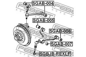 Сайлентблок подвески SSANGYONG KYRON / SSANGYONG ACTYON 2002-2017 г.