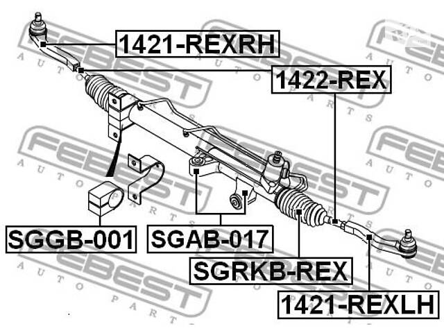 Сайлентблок подвески SSANGYONG KYRON / SSANGYONG ACTYON 2002-2017 г.