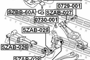 Сайлентблок подвески SUZUKI APV / SUZUKI LIANA / SUZUKI FORENZA 2001-2008 г.