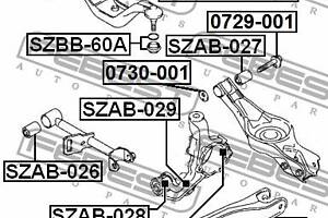 Сайлентблок подвески SUZUKI APV / SUZUKI LIANA / SUZUKI FORENZA 2001-2008 г.