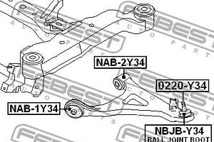 Сайлентблок подвески SUZUKI APV / SUZUKI LIANA / SUZUKI FORENZA 2001-2017 г.