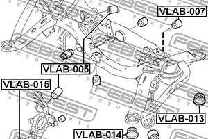 Сайлентблок подвески VOLVO V70 (135) / VOLVO S60 (384) 1995-2016 г.