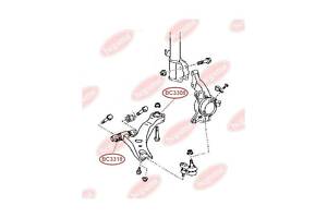 Сайлентблок рычага LEXUS RX 300, 400, TOYOTA CAMRY -11(32.5х170) (BC3318) BCGUMA