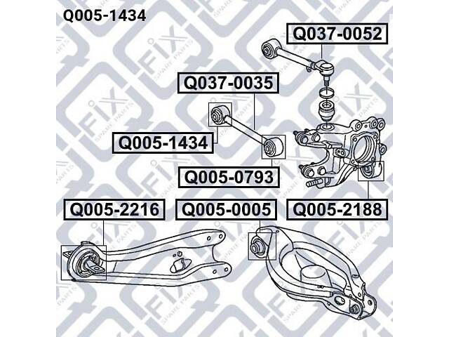 Сайлентблок рычага подвески Q0051434