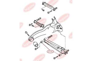 Сайлентблок рычага заднего поперечного внутренний MITSUBISHI LANCER 9, COLT, CARISMA(35х12.5х50) (BC1906)