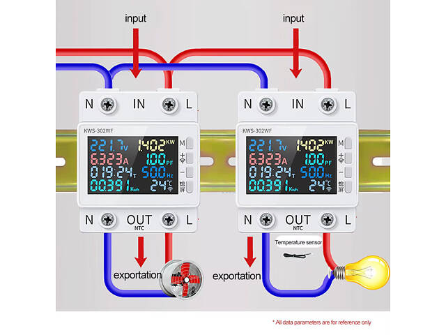 Лічильник тестер якості та кількості електроенергії з Wi-Fi керуванням No2238 - Фото 5