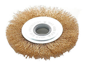 Щетка дисковая Apro - 125 мм x М14 рифленая