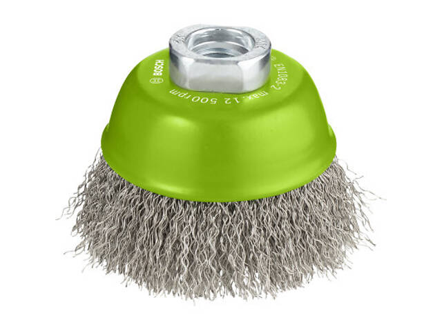 Щітка для електроінструменту Bosch Professional чашкова, нержавіюча 75мм, 0.3мм, M14 (2.608.622.102) - Фото 1