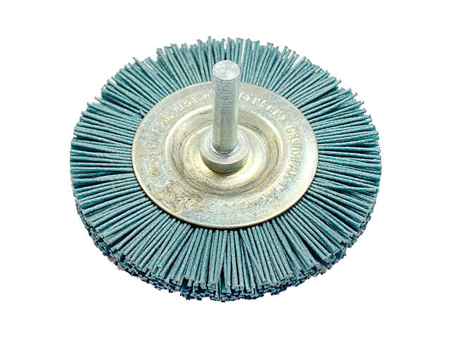 Щетка дисковая Пиранья 75 x 6мм x P180 синяя (П-SP-20255.2) - Фото 1