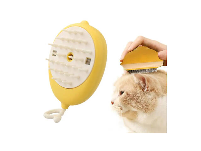 Щітка масажна для догляду за шерстю тварин 4 в 1 ПАРОВА Pet comb - Фото 1