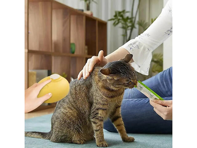 Щітка масажна для догляду за шерстю тварин 4 в 1 ПАРОВА Pet comb - Фото 3