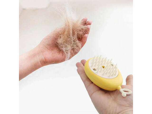 Щітка масажна для догляду за шерстю тварин 4 в 1 ПАРОВА Pet comb - Фото 6
