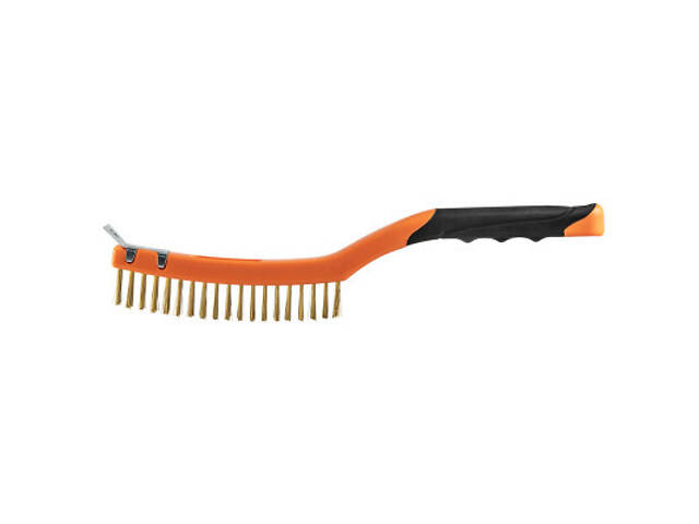 Щітка по металу Neo Tools 3х19 рядів, прямий дріт 0.3мм, 345мм, двокомпонентна рукоятка (39-032) - Фото 1