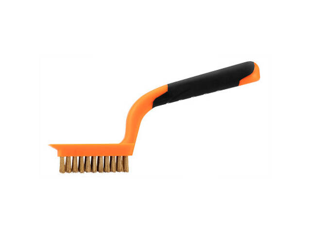 Щітка по металу Neo Tools 5х11 рядів, прямий дріт 0.3мм, 180мм, двокомпонентна рукоятка (39-031) - Фото 1