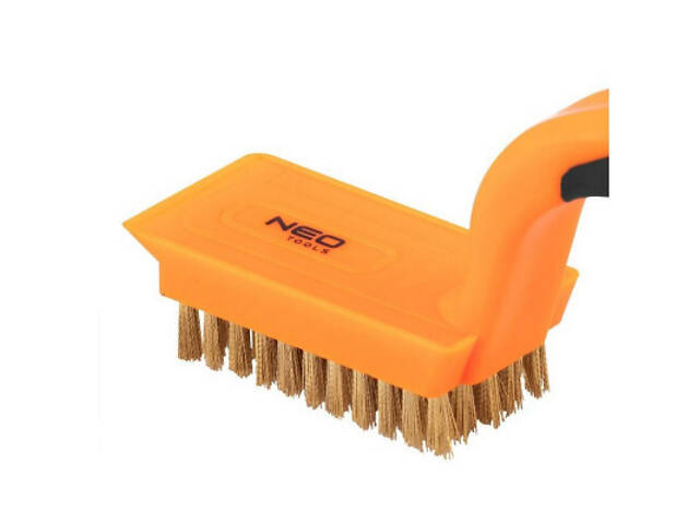 Щітка по металу Neo Tools 5х11 рядів, прямий дріт 0.3мм, 180мм, двокомпонентна рукоятка (39-031) - Фото 2