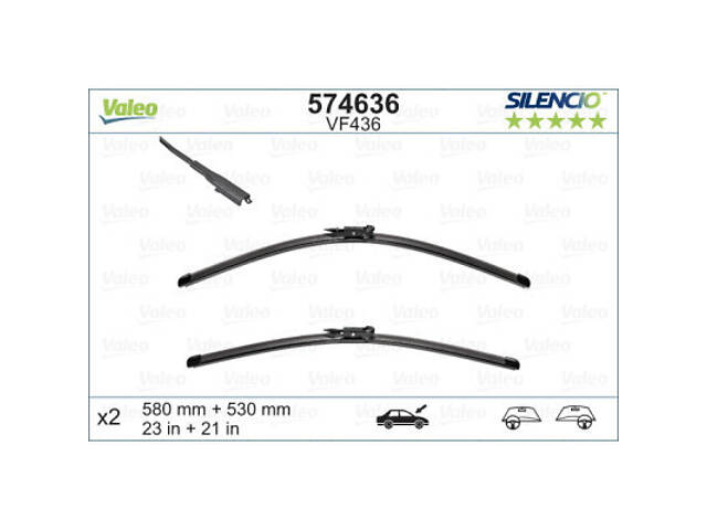 Щітка склоочисника Valeo 574636 - Фото 1