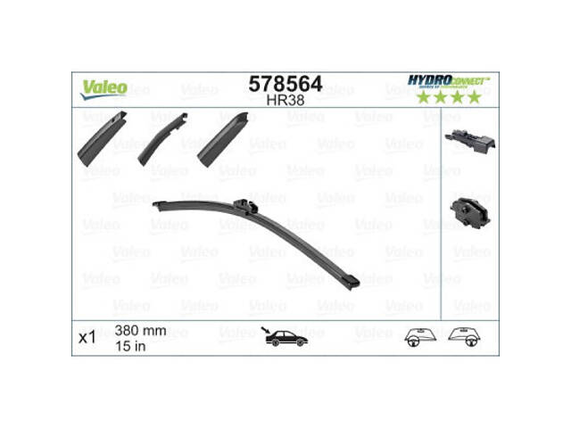 Щітка склоочисника Valeo 578564 - Фото 3