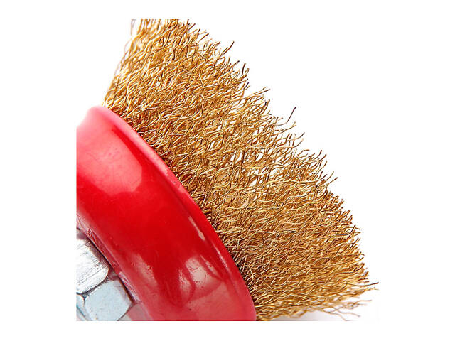 Щітка торцева Apro 65 мм x М14 рифлена (830424) - Фото 2