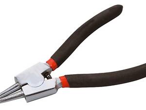 Плоскогубцы изогнутые для внешних стопорных колец MASTERTOOL 175 мм C45/HRC 38~48 75-1307