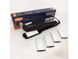 Щипці для волосся MAGIO MG-722 з насадками для гофре, Плойка вирівнювач, Випрямляч для волосся 2в1